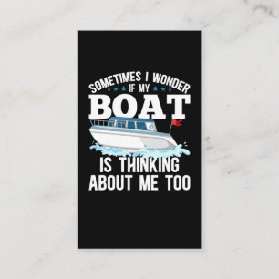 Funny Boating Kapten Sailing Humor Visitkort
