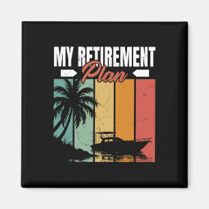 Funny Boating Pension Sailor Sailing Sailboat B Magnet