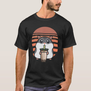 Funny Boba Tea Hamster Bubble Tea Fanatic Cute Ham T Shirt