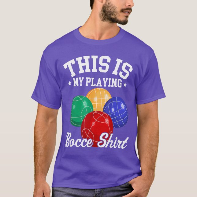 Funny Bocce Ballhis is My Playing Bocce Ball bocci T Shirt (Framsida)