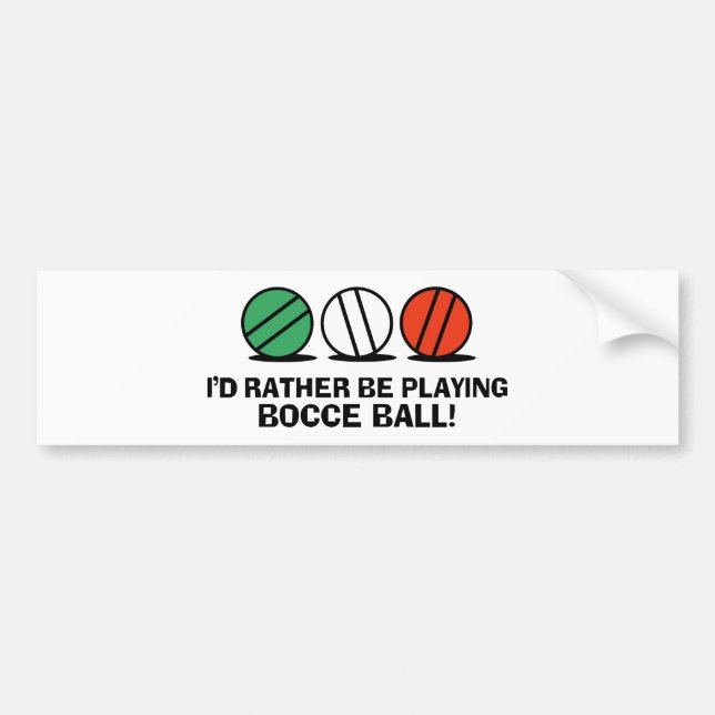Funny Bocce Boll Bildekal (Framsidan)