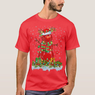 Funny Bocce Boll Snögubbe Julafton Ljus Bocce Chri T Shirt