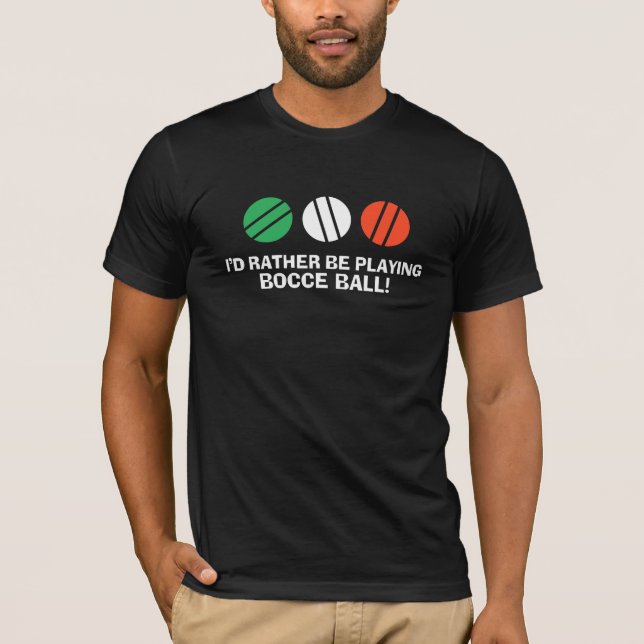 Funny Bocce Boll T-shirt (Framsida)
