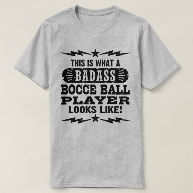 Funny Bocce Boll T-shirt (Design framsida)