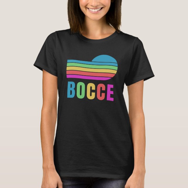 Funny Bocce Bollar Player-Boules Team T Shirt (Framsida)