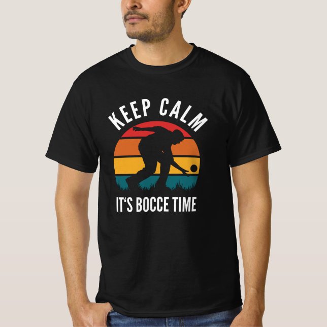 Funny Bocce Bollar Player-Boules Team T Shirt (Framsida)