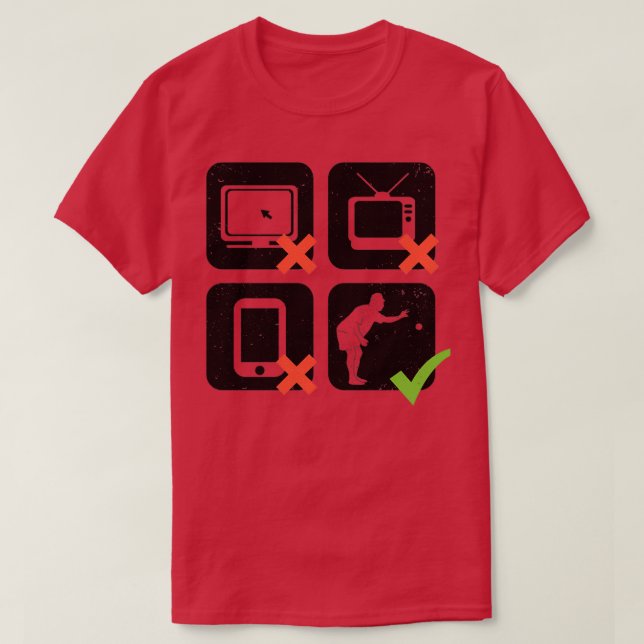 Funny Boccia Petanque Bocce Boule Player Gift 1 T Shirt (Design framsida)