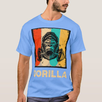 Funny Bodybuilding der Pappa Gift Gorilla Gym Weig T Shirt