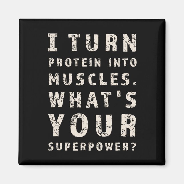 Funny Bodybuilding Fitness Workout Exercise Traini Magnet (Framsidan)