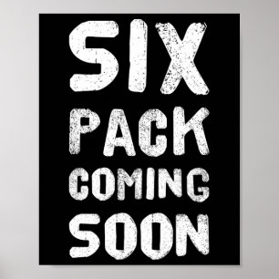 Funny Bodybuilding Gym Training 6 Pack kommer snar Poster