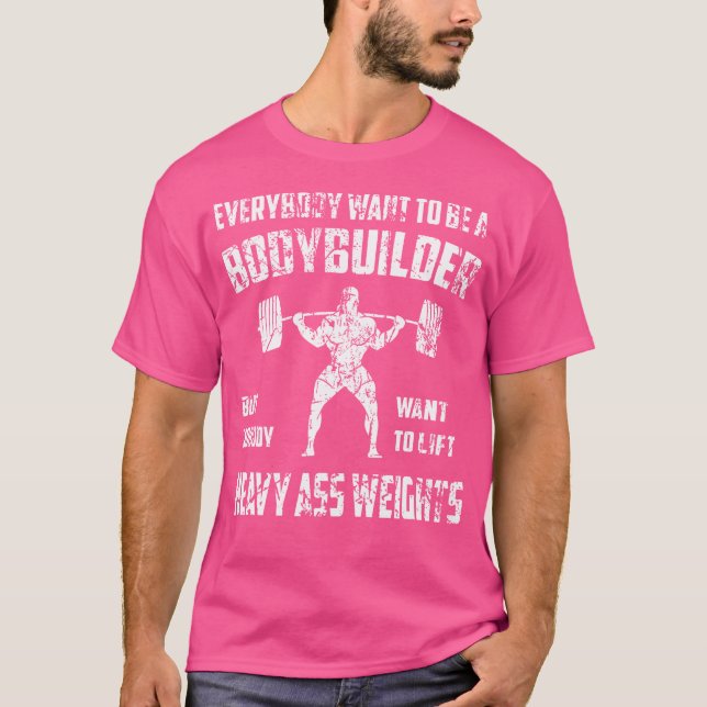 Funny Bodybuilding Perfekt Exercising Squat T Shir Shirt (Framsida)