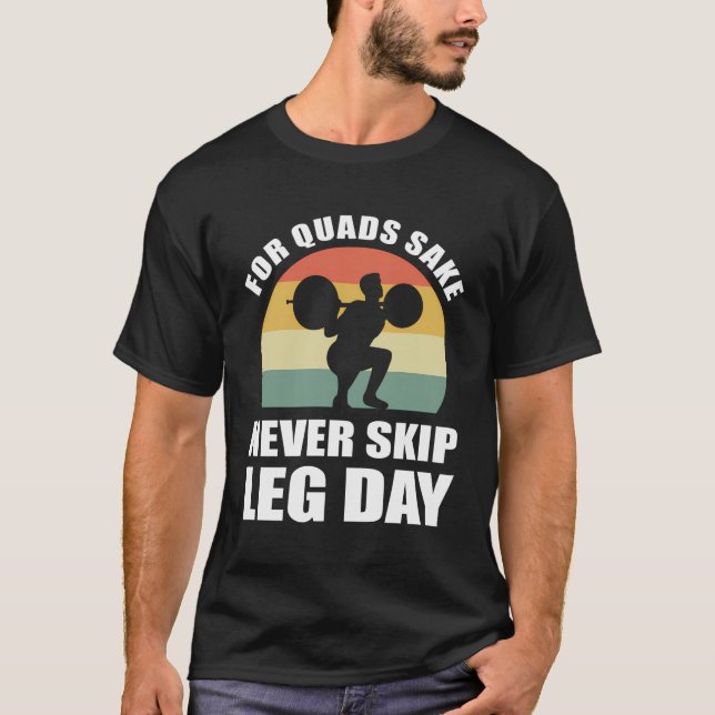 Funny Bodybuilding Weightlifter T Shirt (Framsida)