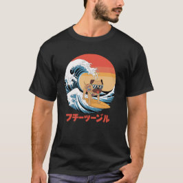Funny Boerboel Japansk Kanagawa Wave Hund T Shirt