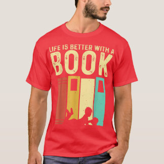 Funny Bok Älskare Design Manar Women Reading Reade T Shirt