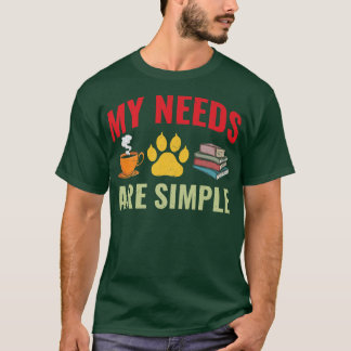 Funny bok älskare-kaffe Hund Bok T Shirt