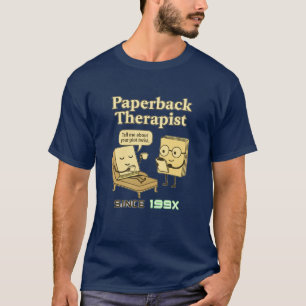Funny Bok Älskare T-Shirt Retro Literary Humor