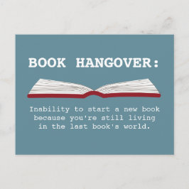 Funny Bok Hangover Definition Bok Älskare vykort