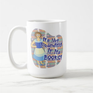 Funny Bok Hoarder Retro Housefru Kitsch Kaffemugg