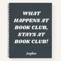 Funny Bok Klubb Offert Personlig Grått Journal
