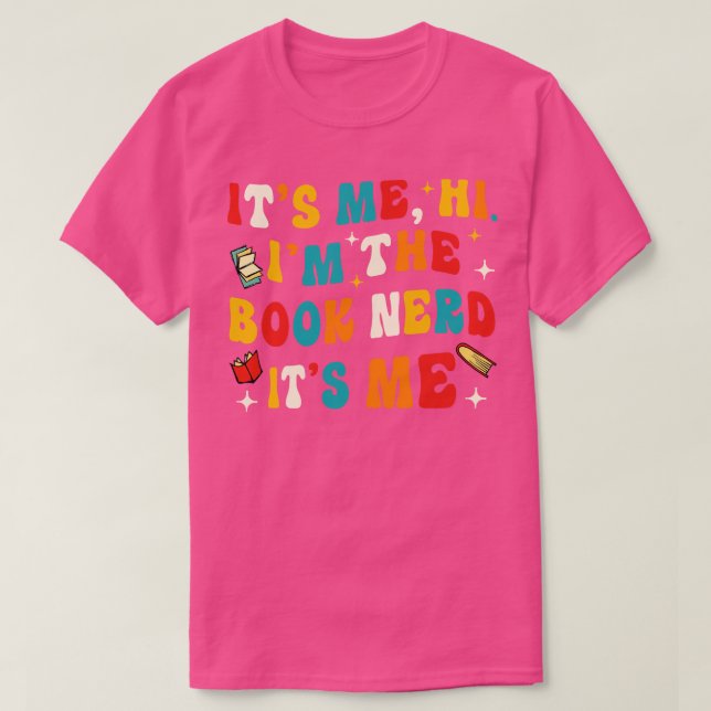 Funny Bok Nerd Gift T Shirt (Design framsida)