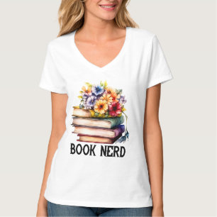 Funny bok nerd ord art t shirt