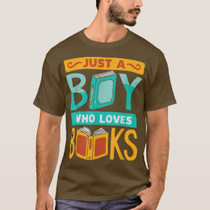 Funny Bok Reading Graphic Boys Manar Bok Älskare L T Shirt