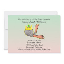 Funny Boll och chain Inbjudningskort för möhippan