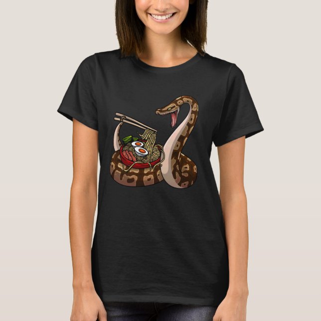 Funny Boll Python Art För manar Women Snake Boll P T Shirt (Framsida)