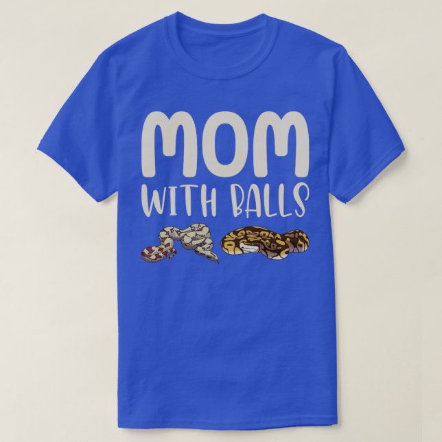 Funny Boll Python Snake4 T Shirt (Design framsida)