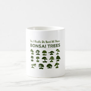 Funny Bonsai Träd Care Penjing Zen Gift Kaffemugg