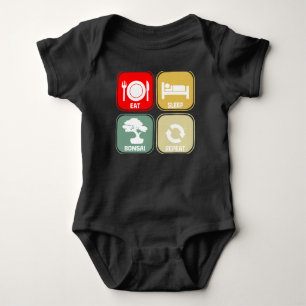 Funny Bonsai Träd Eat-viloläge Upprepa T Shirt