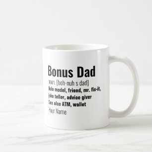 Funny Bonus Pappa-definition för Fars dag Kaffemugg
