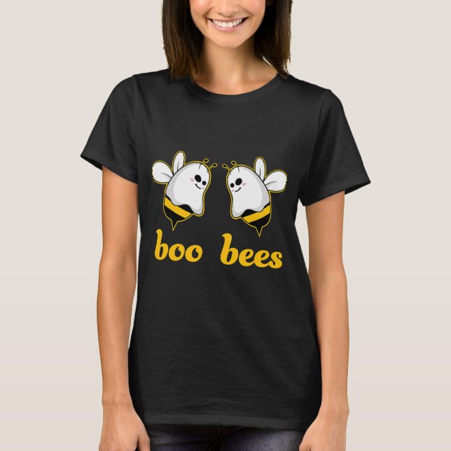 Funny Boo Bees Ghost Halloween par T Shirt (Framsida)