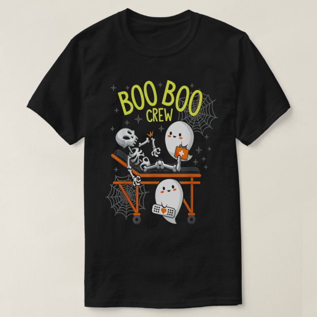 Funny BOO BOO CREW Nurse RN Halloween 2022 T Shirt (Design framsida)