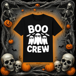 Funny Boo Crew Ghosts with Sunglasses Halloween T Shirt