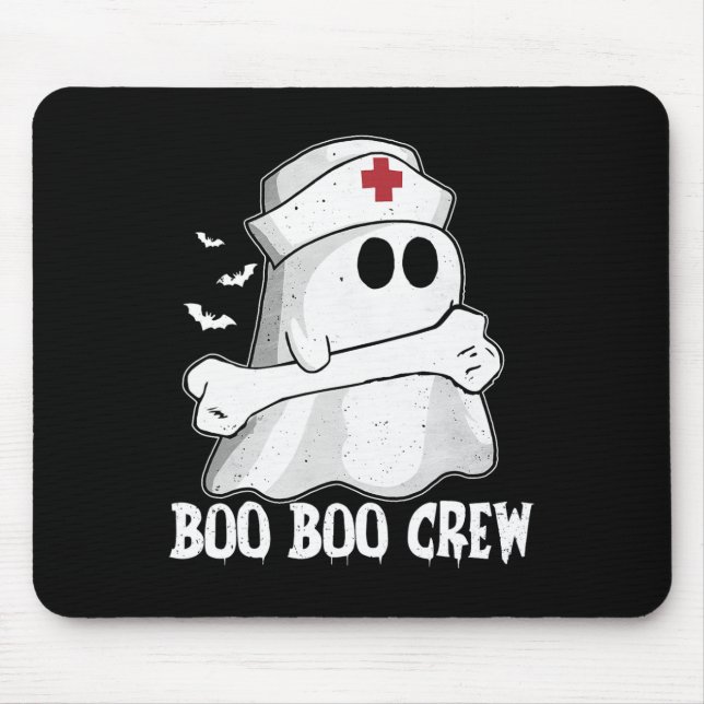 Funny Boo Crew Nurse Shirt Nurse Ghost Women Hallo Musmatta (Framsidan)
