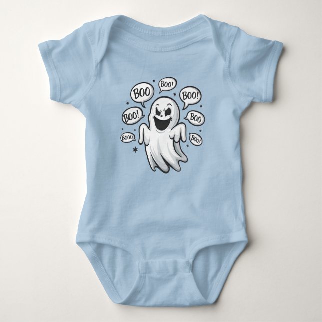 Funny Boo Ghost T Shirt (Framsida)