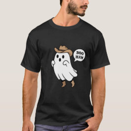 Funny "Boo Haw" Cute Cowboy Ghost Pun T Shirt