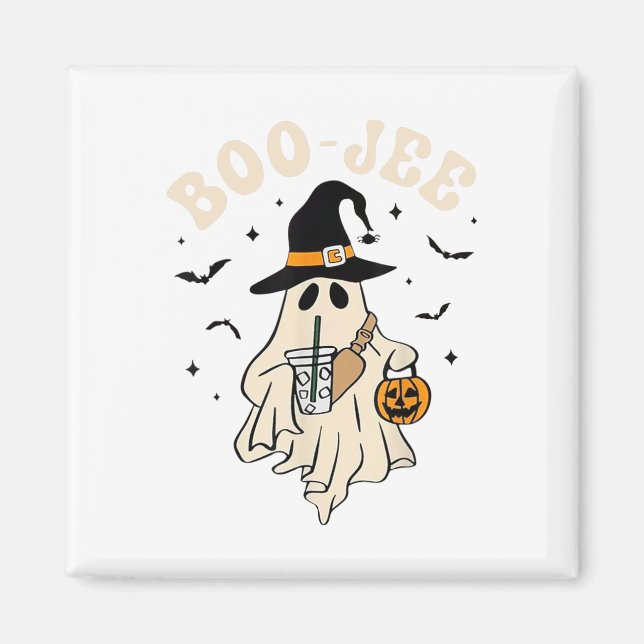 Funny Boo-jee Ghost Halloween Boo Jee Ghost Spooky Magnet (Framsidan)