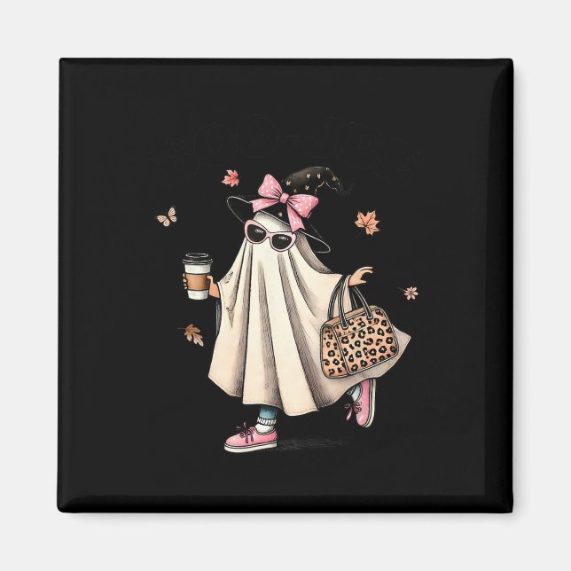 Funny Boo Jee Ghost Halloween Boo Jee Ghost Spooky Magnet (Framsidan)