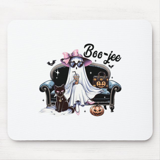 Funny Boo Jee Ghost Halloween Boo Jee Ghost Spooky Musmatta (Framsidan)