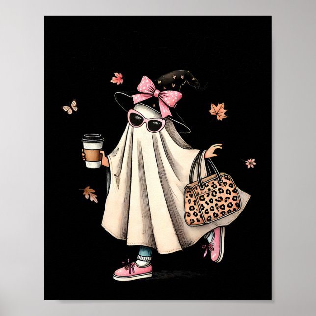 Funny Boo Jee Ghost Halloween Boo Jee Ghost Spooky Poster (Framsidan)
