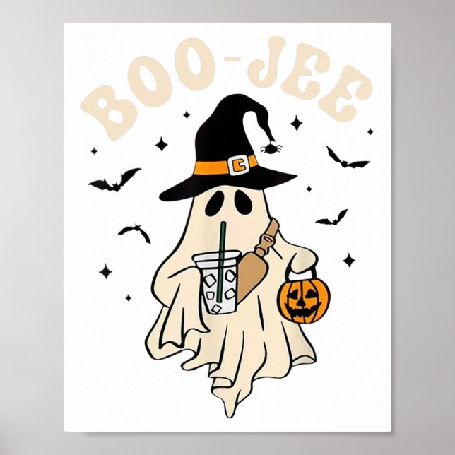 Funny Boo-jee Ghost Halloween Boo Jee Ghost Spooky Poster (Framsidan)