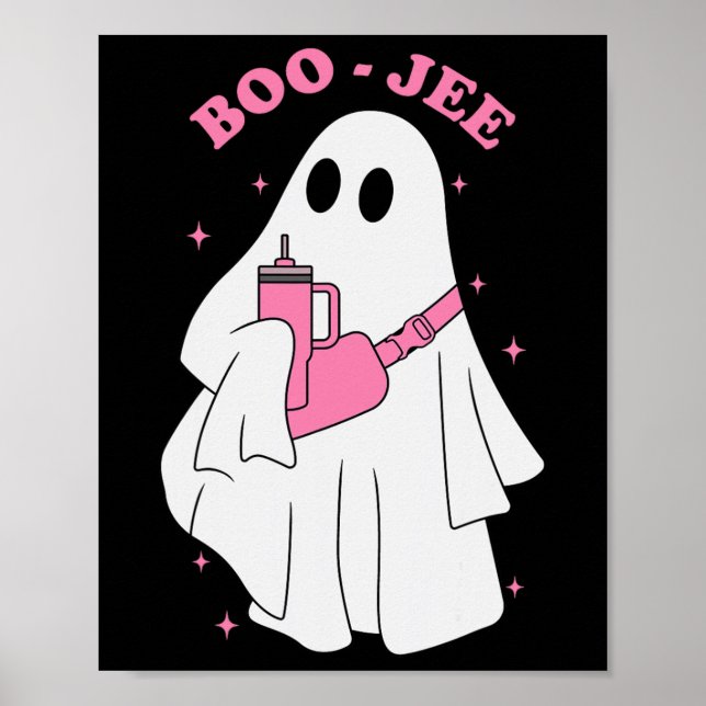 Funny Boo-jee Ghost Halloween Boo Jee Ghost Spooky Poster (Framsidan)