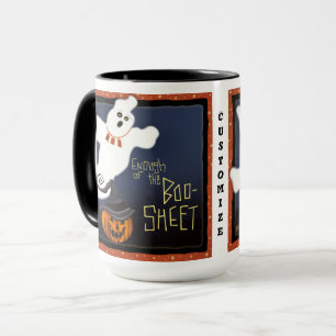 Funny Boo Lakan Cute Ghost Anpassade Mugg