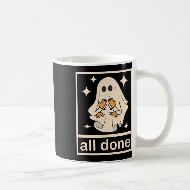 Funny Boojee Ghost All Clop Tal Therapy Hal Kaffemugg (Höger)