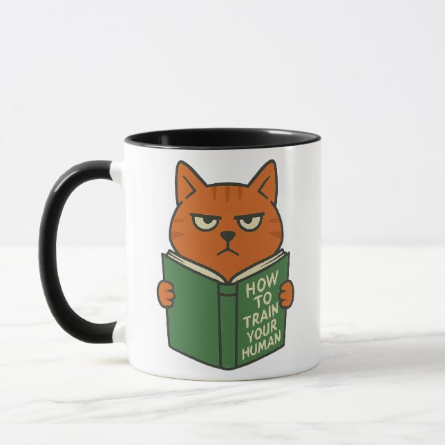 Funny Book Lover Cat Mug Cat Mom Cat Dad Mugg (Vänster)