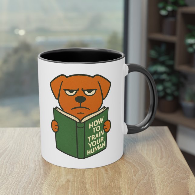 Funny Book Lover Dog Mug Dog Mom Dog Dad Mugg (When your dog judges you before coffee…)