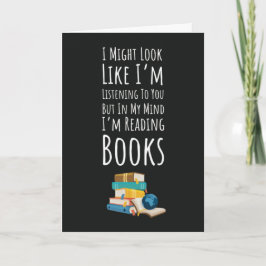 Funny Book Reading Cards Humor Reader Kort
