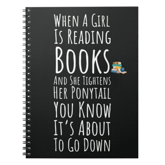 Funny Book Reading Gifts For Her Teen Girls Women  Anteckningsbok (Framsidan)